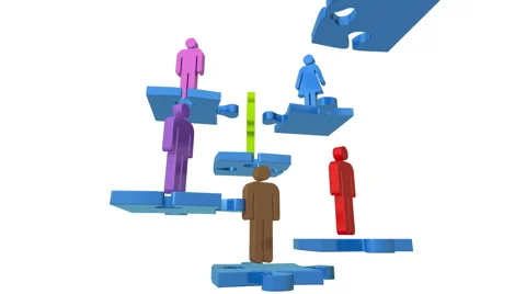 Team Building Teamwork Stock Footage 55244338