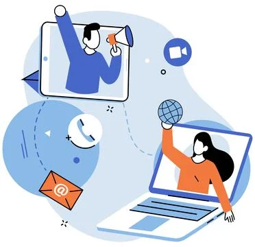 Team building vector illustration. The team building metaphor emphasized impo Stock Illustration