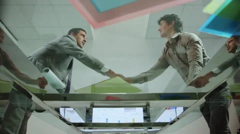 Team of business people working in office meeting room Stock Footage