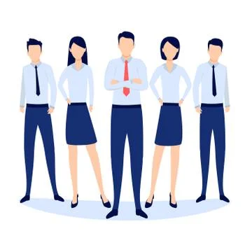 Team of business persons Stock Illustration
