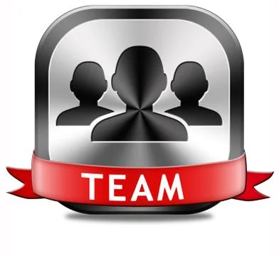 Team button Stock Illustration