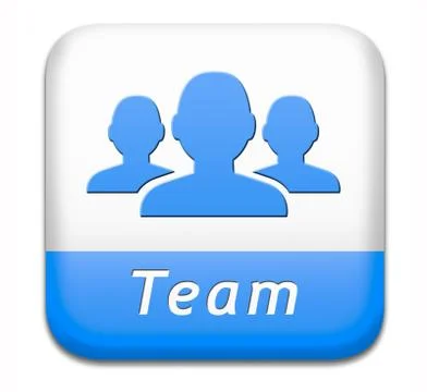 Team button Illustrazione stock