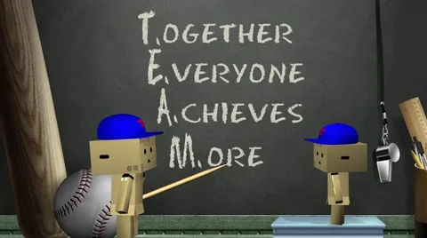 TEAM Cardboard Characters Stock Footage 52326226