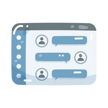 Team chat Stock Illustration