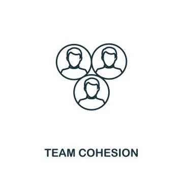 Team Cohesion outline icon. Premium style design from project management icons Stock Illustration