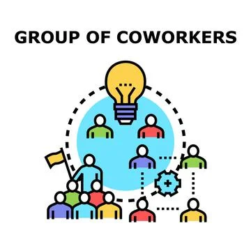 Team collaborating on creative ideas and innovative solutions Stock Illustration