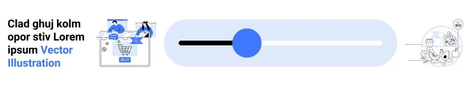 Team collaborating on developing an e-commerce platform, adding products to a Illustrazione stock