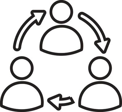 Team collaboration Stock Illustration