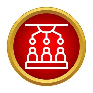 Team collaboration network connecting people in a group Stock Illustration