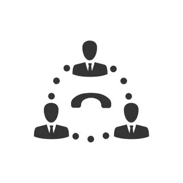 Team Communication Icon Stock Illustration