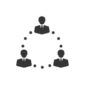 Team Communication Icon Stock Illustration