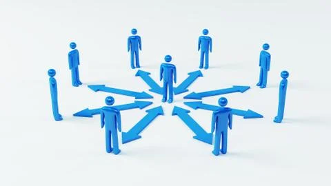 Team communication. Stock Illustration