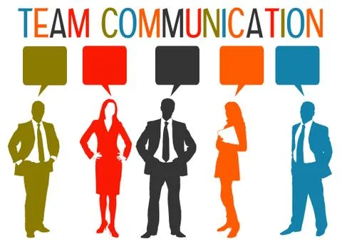 Team communication Stock Illustration