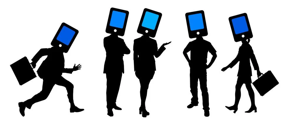Team communication Illustrazione stock