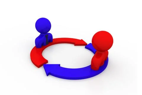 Team communication Stock Illustration