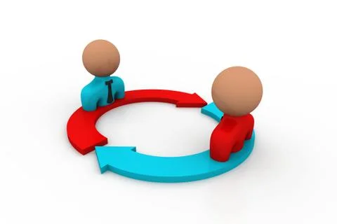 Team communication Stock Illustration