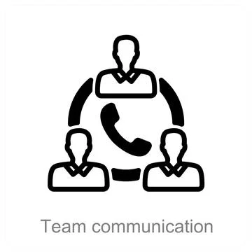 Team communication Stock Illustration