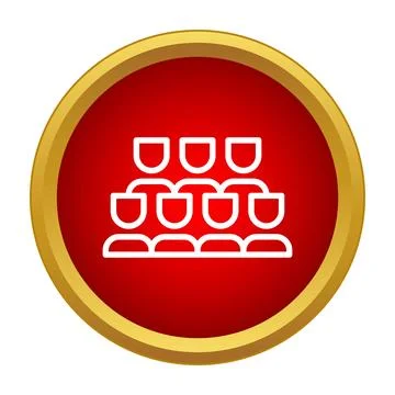 Team community people unity group icon button Stockillustratie