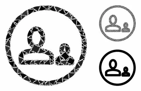 Team Composition Icon of Tuberous Pieces Stock Illustration