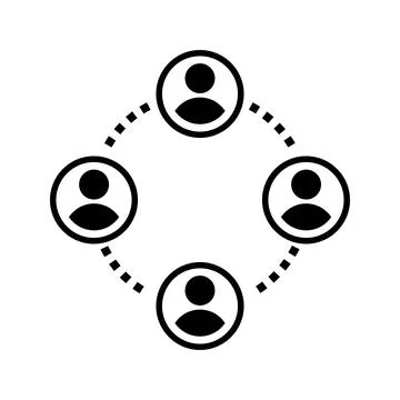 Team Connect icon. Stock Illustration