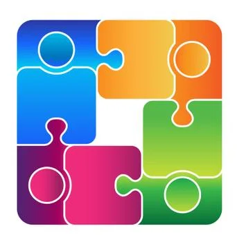 Team Connected Illustrazione stock