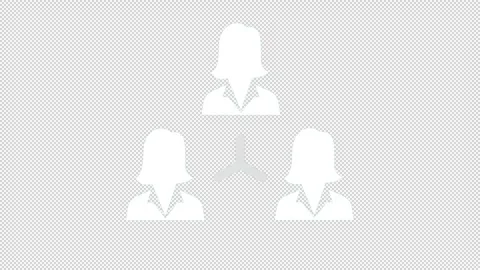 Team Connection Communication Icon Animation Transparent Background 스톡 동영상 335279492