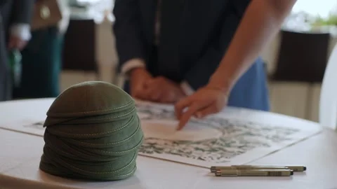 Team Coordinating Table Placements As Guests And Accessories Are Arranged Around Stock-Footage 323774794