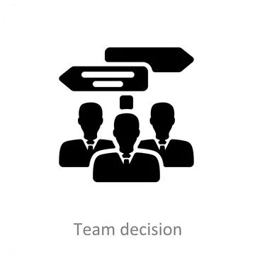 Team Decision Stock Illustration