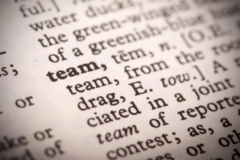 Team definition Stock Photos