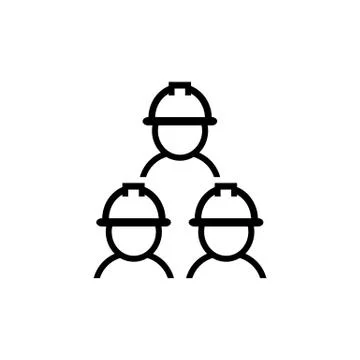 Team of design engineers icon. Vector illustration EPS 10 Stock Illustration