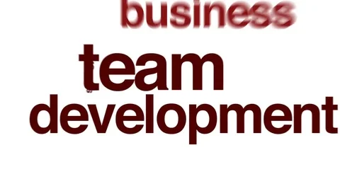 Team development animated word cloud. Stock Footage 69777010