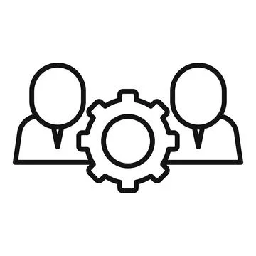 Team development icon outline vector. Eco agenda Ilustración de archivo