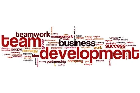 Team development word cloud 스톡 일러스트