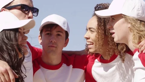 Team discuss game plan Stock-Footage 80133942