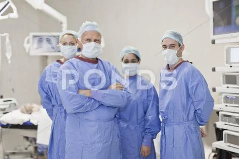 Team Of Doctors In Operating Room
