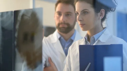 Team of doctors working together Stock Footage 86682658