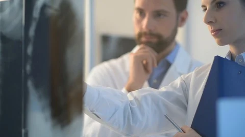 Team of doctors working together Stock Footage 86682661