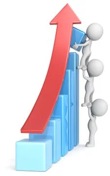 Team effort. Illustrazione stock