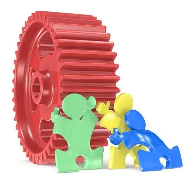 Team Effort. Stock Illustration