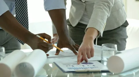 Team of engineers Stock Footage
