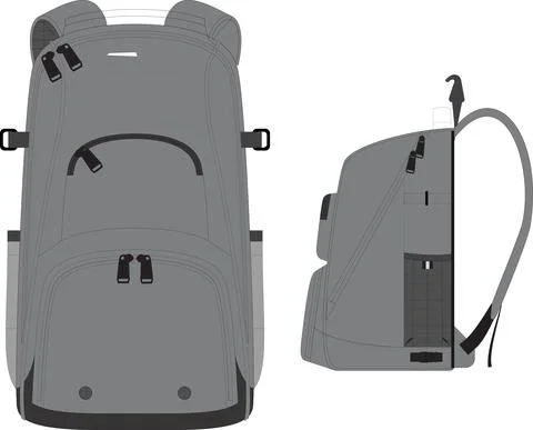 Team Field Backpack Bag Vectors Stock Illustration