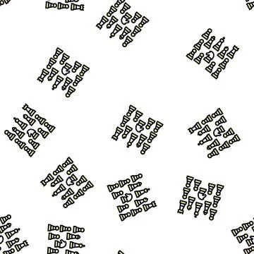 Team figures of chess game vector seamless pattern Stock Illustration