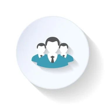 Team flat icon Stock Illustration