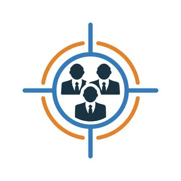 Team Goal icon. Stock Illustration