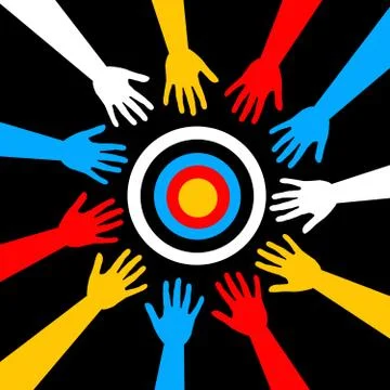 Team goal Stock Illustration