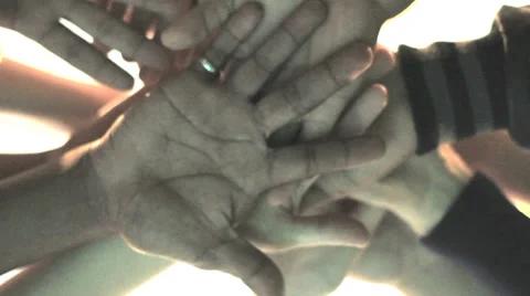 Team Group Hand Raiser Stock Footage 37351900