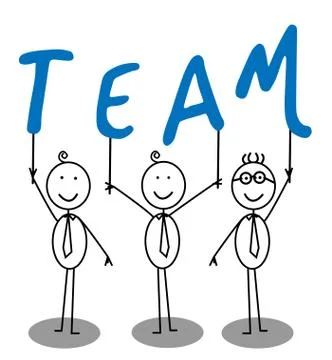 Team Group Text Stock Illustration