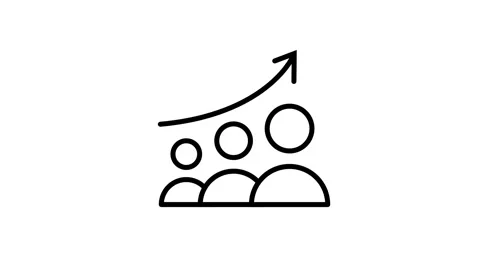 Team Growth Icon Stock Footage 343508229