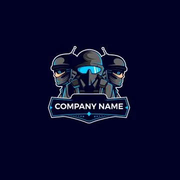 Team Guard security mascot Logo Stock Illustration