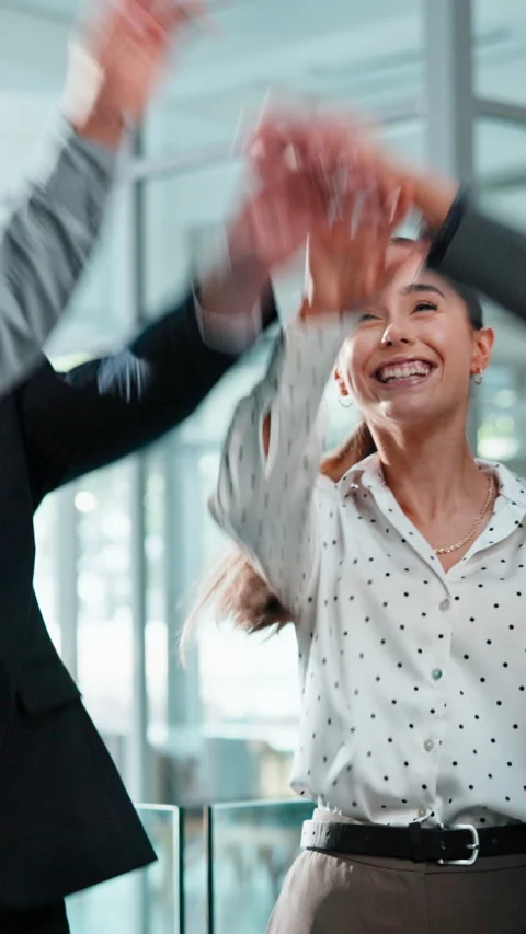 Team, hand stack and business people in office, solidarity or celebration for Stock Footage 341664702
